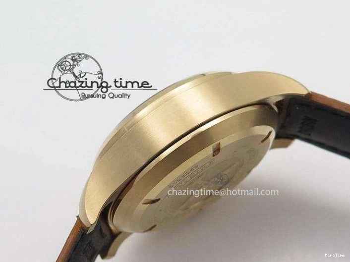MIROTIME 0512 Youthful Pilot Chrono RG 3878 Gray Dial on Light Brown Leather Strap A 7394